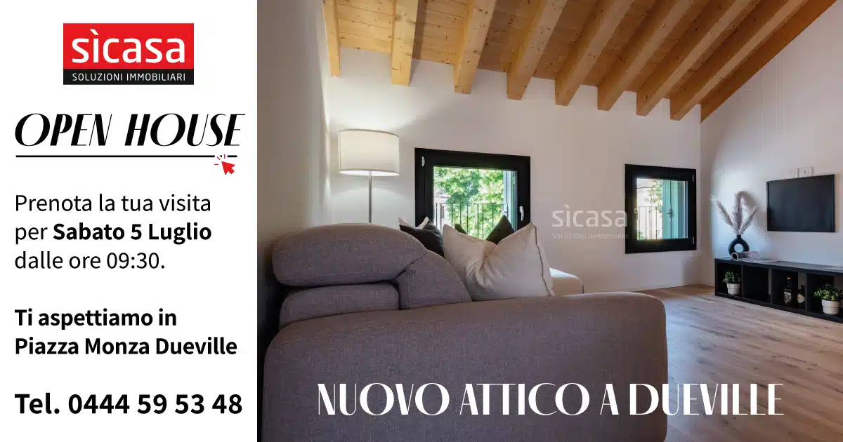 Open house - attico di prestigio nel centro storico di dueville